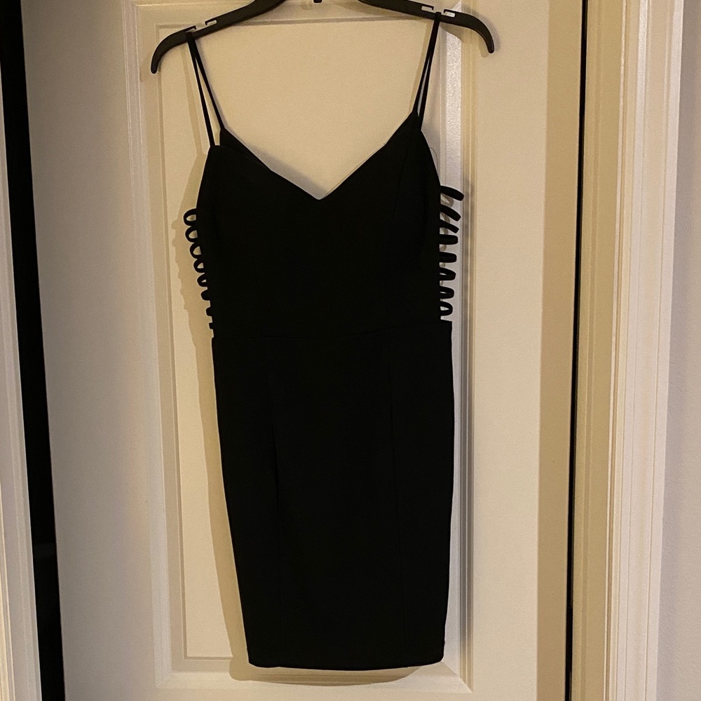 Elegant Black Strappy Dress